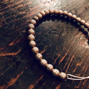 Alex & Ani Silver Bead expandable Bangle